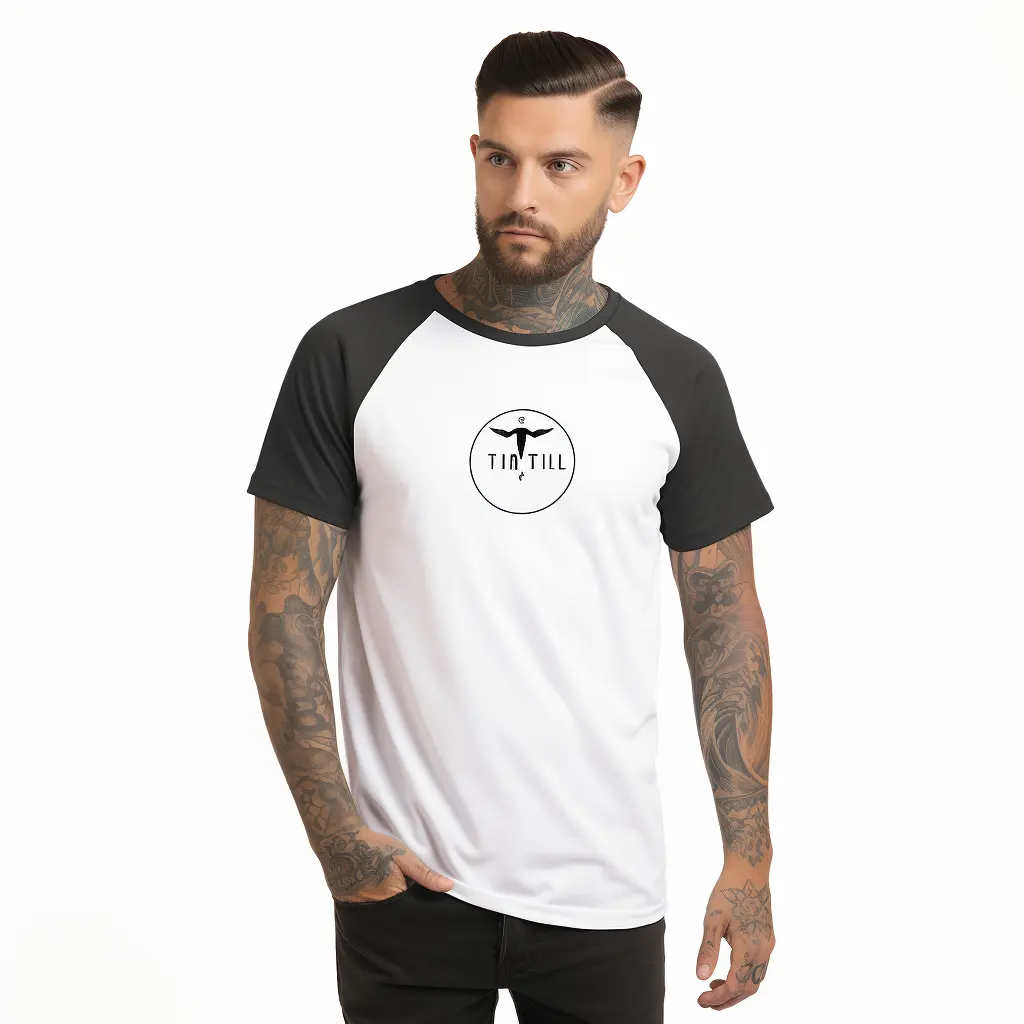 100% algodão impressão personalizada manga curta casual raglan baseball t shirt