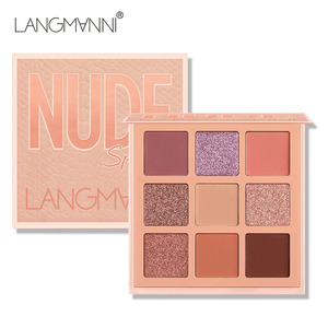 Langmanni <strong>huda</strong> Nude Desert Eyeshadow Palette Shimmer Matte Long-Lasting Non-Fly Powder - Product Image 1