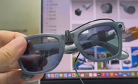 2025 Ray-Ban Meta Glasses Chargeur magnétique direct Type-C Câble de charge avec indicateur LED bleu, utilisation en déplacement (aucun étui nécessaire)