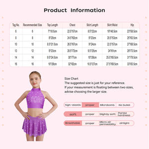 Enfants filles pom-pom girl Cheerleading danse Performance Costume paillettes strass <span class=keywords><strong>haut</strong></span> court jupe en maille transparente - Product Image 6
