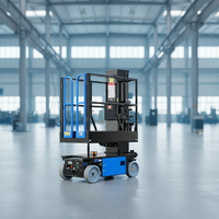 Plateforme élévatrice verticale autopropulsée haut de gamme avec panier de levage personnel et châssis stable