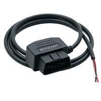 Câble OBD à angle droit de type L pour charger la batterie du véhicule depuis un panneau solaire, adaptateur d'alimentation OBDII mâle 16 broches, câble de 100 mm
