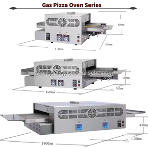 Four à pizza commercial à gaz et électrique, mini-four à tunnel avec convoyeur, 12, 18, 32 pouces, à vendre, équipement de restaurant - Product Image 3