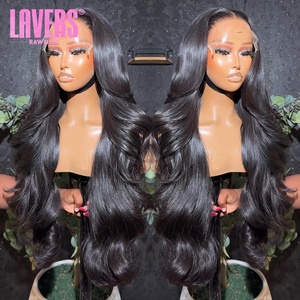 13x6 HD tóc con người ren phía trước tóc giả, Pre ngắt glueless HD đầy đủ ren phía trước tóc giả, nguyên Trinh Nữ Việt Cơ thể sóng tóc con người tóc giả - Product Image 2