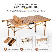 Portable Camping En Plein Air Oeuf Rouleau Table Design Moderne Pliant Plage Pique-Nique Randonnée Meubles pour Extérieur Gym Atelier Salle De Bains