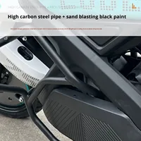 Barre de protection renforcée en acier carbone Zongshen 150 pour moto, anti-choc, sans dommages, modification tout-en-un