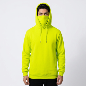 Hot Selling Custom Winter Face Mask Hoodies <b>Thick</b> <b>Fleece</b> Fabric Long Sleeve Breathable Quick Dry Men Bulk Available - Product Image 1