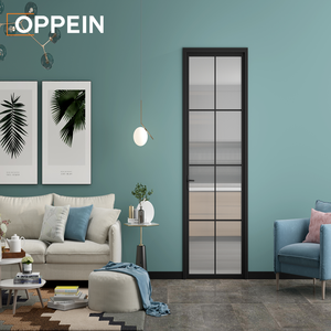 Oppein 96 Asian <strong>Bali</strong> Aluminum Alloy Glass Modern Designs Swing Gizmo Bathroom <strong>Door</strong> Cheap Wooden Internal <strong>Door</strong> for Hotels Houses - Product Image 4