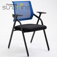 Chaise de formation pliante de bureau moderne de haute qualité Sunshine HL-626 avec tableau d'écriture et petite table à roulettes pour