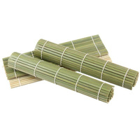 Tapis à sushi carré en bambou écologique jetable ECO BAMBOO 30x30cm - Facile pour les débutants, utilisation à domicile