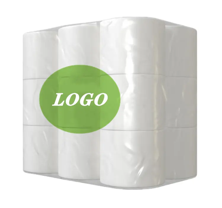 Kertas Toilet sekali pakai bambu mudah terurai grosir kertas tisu Toilet bambu tanpa pemutih lembut dan ramah lingkungan