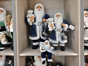 2026 Weihnachts schmuck Navidad Künstliche 30/45/60/90cm Blaue Splitter Weihnachts mann puppe Weihnachts dekoration Großer Weihnachts mann - Product Image 2