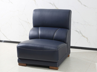 Fcfbfp — ensemble de canapé en cuir véritable de Style moderne, bleu foncé, meubles extensibles en coupe, pour la maison, le salon