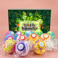 Vente en gros d'usine OEM de bombes de bain biologiques coffret cadeau de bombes de bain aux huiles essentielles naturelles cadeau pour adulte femme homme