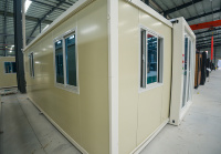 Conteneur habitable extensible de 20 pieds blanc ivoire à prix réduit – Solution clé en main de cabine préfabriquée pour la mise en œuvre de projets à grande échelle