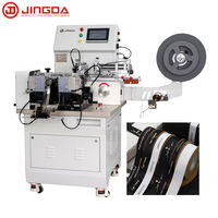 JINGDA Automatic Label Cut and Fold Machine for Satin Ribbon, Cotton Tape, Nylon Taffeta & Clothing Labels