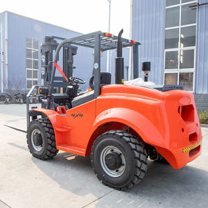 Gratis Verzending 3.5ton 5ton 6 Ton 4X4 4wd Diesel Outdoor Ce Epa 5 Alle Ruw Terrein 3 Podium Mast Industriële Off-Road Vorkheftruck - Product Image 4