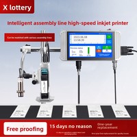Imprimante jet d'encre entièrement automatique pour l'impression de dates, codes QR, logos ; Dispositif de codage pour emballages alimentaires, origine Chine