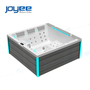 JOYEE Fabricant de spas et bains à remous d'<span class=keywords><strong>extérieur</strong></span>, Jacuzzi pour <span class=keywords><strong>6</strong></span> <span class=keywords><strong>personnes</strong></span>, modèle moderne Ariestech, avec système de remous en mousse PU Gecko, pour jardin et projets - Product Image 3