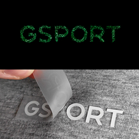 Patch en silicone personnalisé de haute qualité avec logo en relief, étiquette en PVC thermocollante lumineuse, décoration réfléchissante