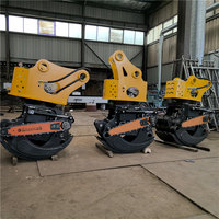 Scie hydraulique multifonctionnelle pour grappin à bois Scie à bois rotative pour grappin à bois