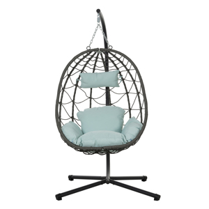 Support de chaise suspendue en acier moderne pour l'extérieur, chaise suspendue de patio, support de chaise suspendue pour chambre à coucher, salon, balcon, jardin - Product Image 1