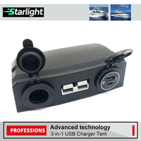 Chargeur de voiture universel 12V 24V 3 en 1, allume-cigare, port QC3.0 PD USB-C, charge rapide