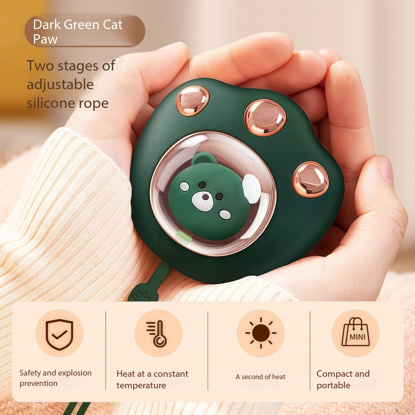 Boîte de couleur A-Cat Paw [Chargement USB vert foncé]