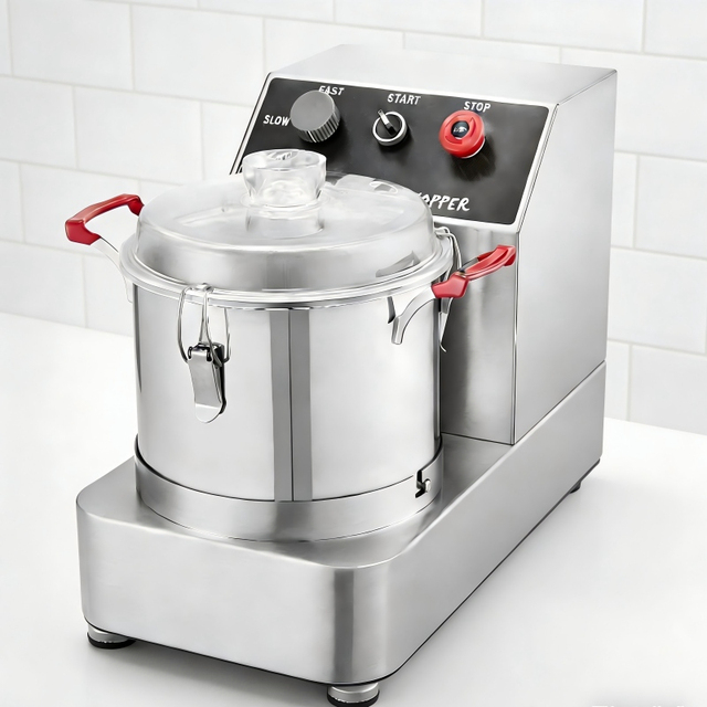 10L Commercial Food Processor 1500w Stainless Steel Food Machine Electric Vegetable Chopper for Kitchens and Restaurants