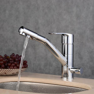 Beelee ก๊อกน้ำทองเหลืองแบบ2 In 1,ก๊อกน้ำในห้องครัวตัวกรองน้ำทองเหลือง - Product Image 2