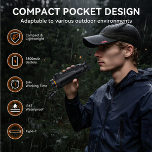 640*512 cầm tay man hinh nhiệt với 50Hz & 25 mét ống kính, IP67 không thấm nước cho săn bắn, tìm kiếm ngoài trời tầm nhìn ban đêm bằng một mắt - Product Image 5