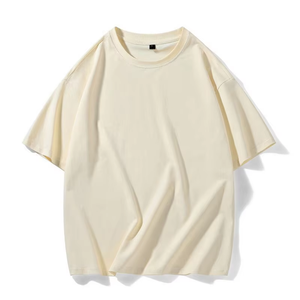 Heavyweight Cotton O-neck Oversized Custom Print logo t Shirt for Men - Product Image 2