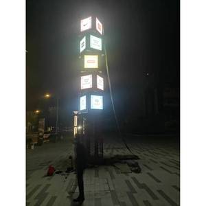 Glass Fiber Reinforced Plastic Signage <b>Light</b> <b>Box</b> Rectangle Full Color Weatherproof Decorative <b>Led</b> Lighting For Festival - Product Image 2