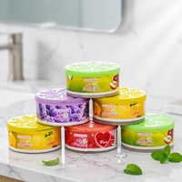 QIUSHANG Gel désodorisant solide neutralisateur d'odeurs pour maison, voiture, salle de bain, toilettes, placard, armoire – Citron, Rose, Lavande, Pomme