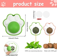 Hot verkopende avocado-pootjes design katten speelgoed, kitten vriendelijk, met kattenkruid, navulbaar, kattenlikproduct voor plezier.