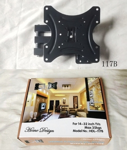 Support mural pour téléviseur à mouvement complet, bras articulé 180 °   Rotation ±15 °   Support inclinable 50 kg pour téléviseur 14-55 pouces, <span class=keywords><strong>VESA</strong></span> <span class=keywords><strong>400x400</strong></span>, directement de l'usine, en stock - Product Image 5