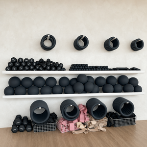 Portable Full Body <b>Stretching</b> Core Training Home Gym Fitness Bar with Resistance Bands Pilates Bar Kit - Product Image 2
