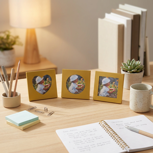 Cadre photo miniature en alliage d'aluminium durable, cadre de miroir carré au design personnalisé pour la décoration intérieure et le bureau - Product Image 5