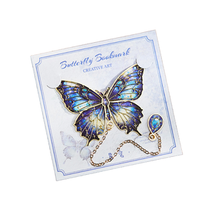 China Supplier Custom Shaped Butterfly Pattern Vintage Style Elegant Metal Bookmark for Book Lovers Gift Souvenir Low MOQ