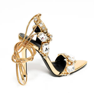 Scarpe con Tacco Alto <span class=keywords><strong>Color</strong></span> <span class=keywords><strong>Oro</strong></span> Sh11122a, Sexy <span class=keywords><strong>Tacchi</strong></span> da Donna Estate 2024, 11 cm - Product Image 5