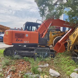 Excavadora de cadenas Hitachi ZX120 usada con pintura original, en venta para uso doméstico. Excavadoras de segunda mano ZX70, ZX75, ZX120, ZX130 en venta. - Product Image 5
