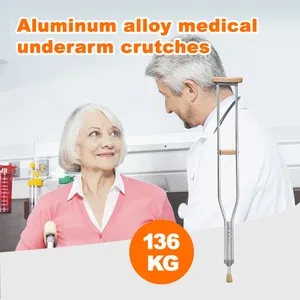 Amazon Hot Selling Medical Axillary Crutches Wholesale Medical Under Arm Crutches For Adults