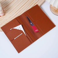 Porte-passeport de voyage en cuir PU multifonctionnel pour organiser cartes et billets