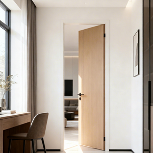 Minimalist Interior Wooden Doors Solid Wood Hdf Pvc With <b>Frame</b> Wooden Doors - Product Image 1