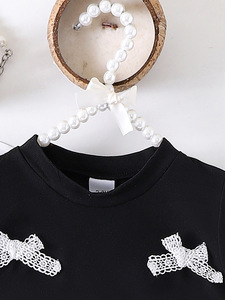 2025 été nouvelles filles nœud T manches + blanc princesse vent jupe costume filles vêtements ensembles - Product Image 3