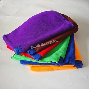 Chiffon de nettoyage de sol en microfibre à séchage rapide personnalisé 260GSM 50*70cm 45*70CM avec trou central - Product Image 1