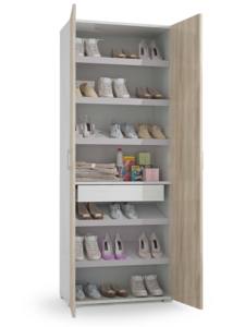 Armario moderno de 2 puertas hecho en Italia, mueble de dormitorio, armario de madera, almacenamiento de ropa para niños - Product Image 3