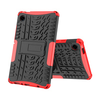 Casing TPU Bumper Hybrid Defender untuk Samsung Galaxy Tab A11 8.7 inci SM-X130 X133 X135 Dengan Penyangga di Belakang