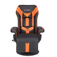 Chaise de jeu de luxe avec porte-gobelet en cuir de Style course, chaise de bureau de jeu de haute qualité/canapé de bureau de jeu de Pc de course
