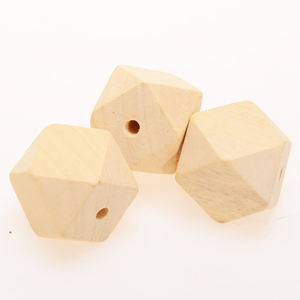 Guirlande de perles en bois de pays rustique hexagone de 150cm pour décor de ferme - Product Image 4